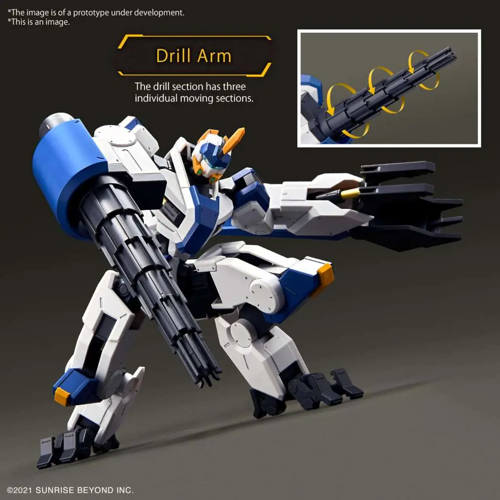 Maquette hg mailes byakuchi drill claw arm 1/72